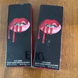 Kylie Cosmetics -  velvet liquid lipstick and lip liner